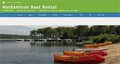 Desktop Screenshot of nockamixonboatrental.com